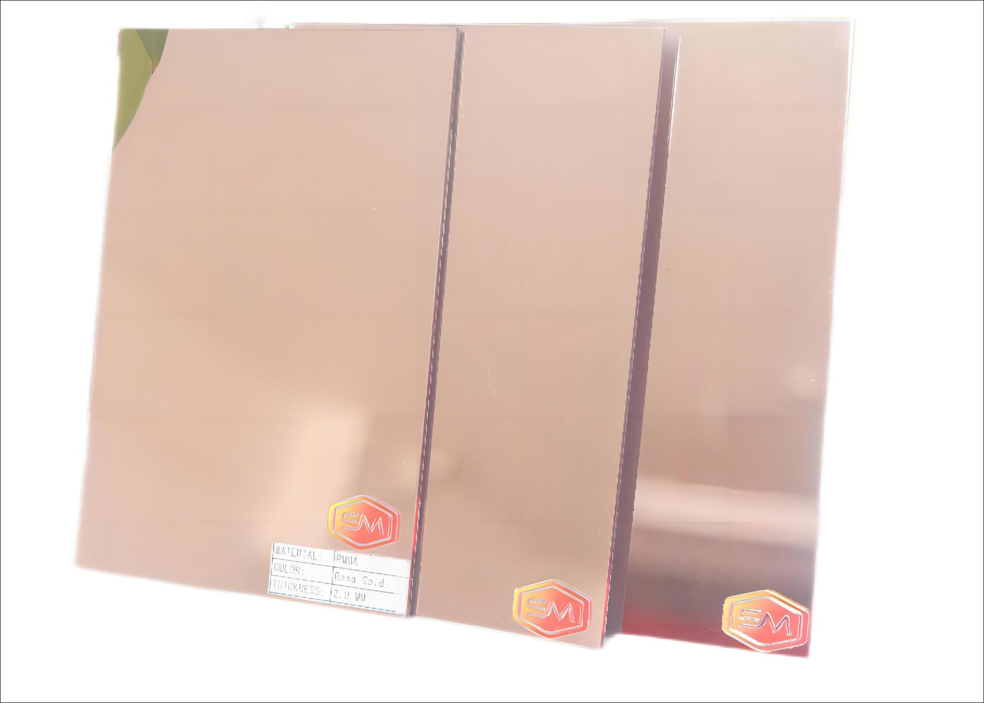 Durable Silver Acrylic Plastic Mirror Sheet 1220x1830mm 1.8-30mm Thickness For Advertising Sign