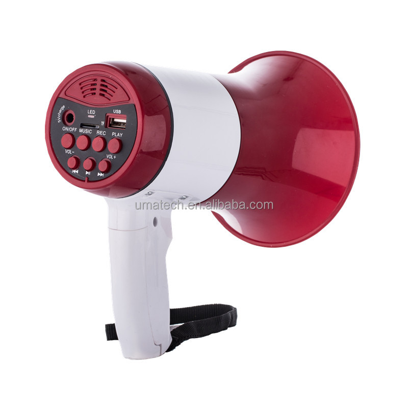 Best Seller 20W Plastic Cheer Rechargeable Megaphone with TWO-WAY Audio Crossover