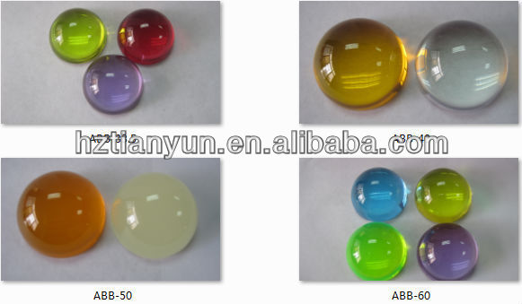 Clear Acrylic Plastic Bubble Ball , 75mm Resin Crystal Ball