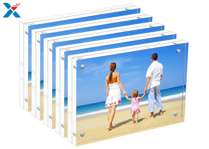 Transparent Acrylic Photo Frame Certificated Clear Photo Table