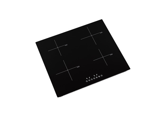 EMC 220V 4 Burner 6KW Cooper Coil 4 Burner Glass Stove Independent Touch Control