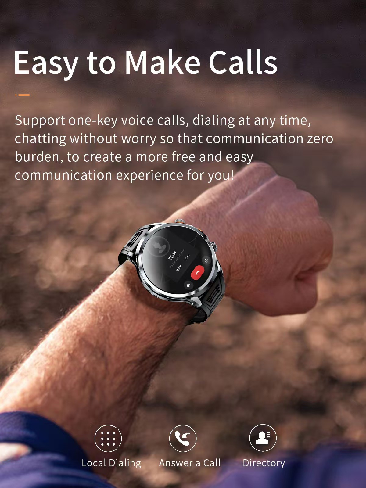 H18 Sim Card Smart Watch 1.85 Inch Screen Magnetic Charging Smart Watch With Gps And Wifi