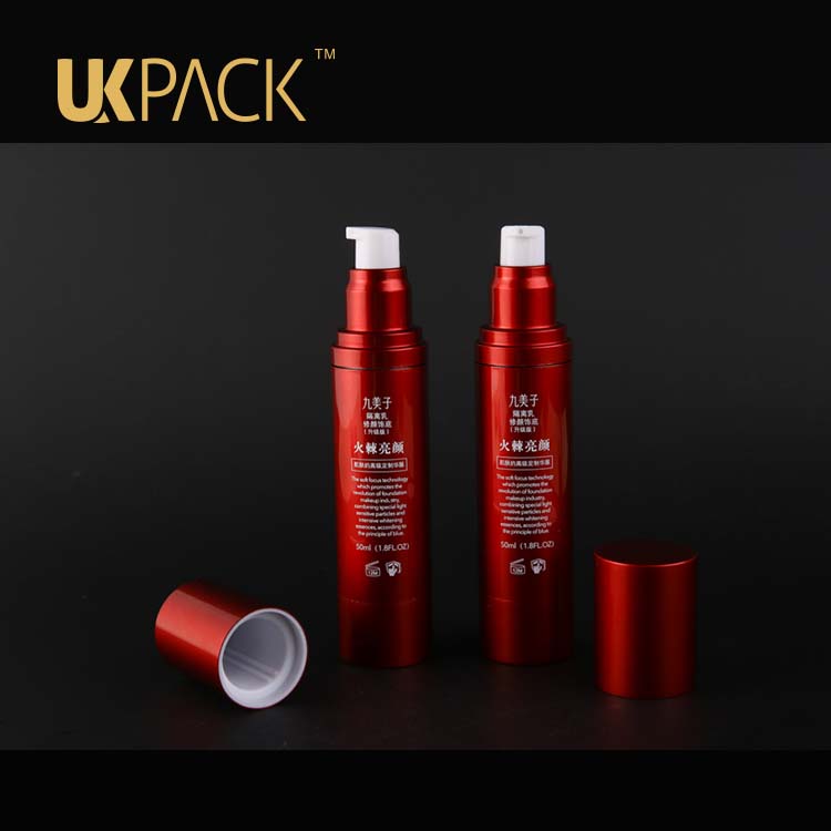 Assessed supplier 50ml-80ml-120ml Double layer PMMA airless bottle cosmetic,airless bottles 50 ml high quality