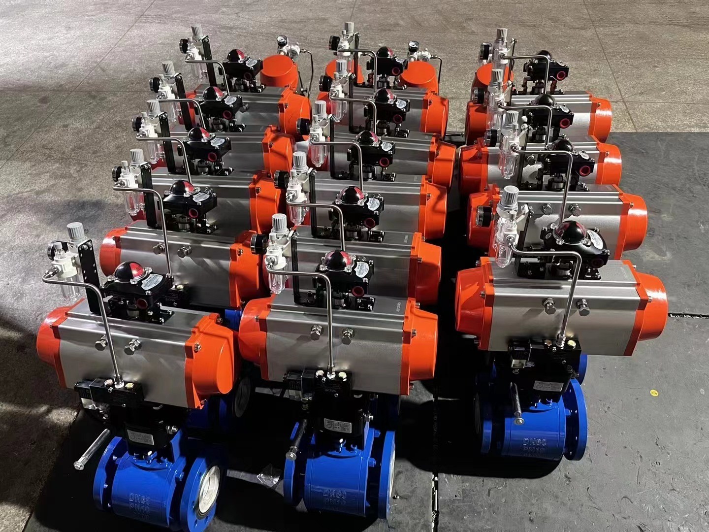 Ceramic Lined Pneumatic Ball Valve Medium Pressure Clamp Connection