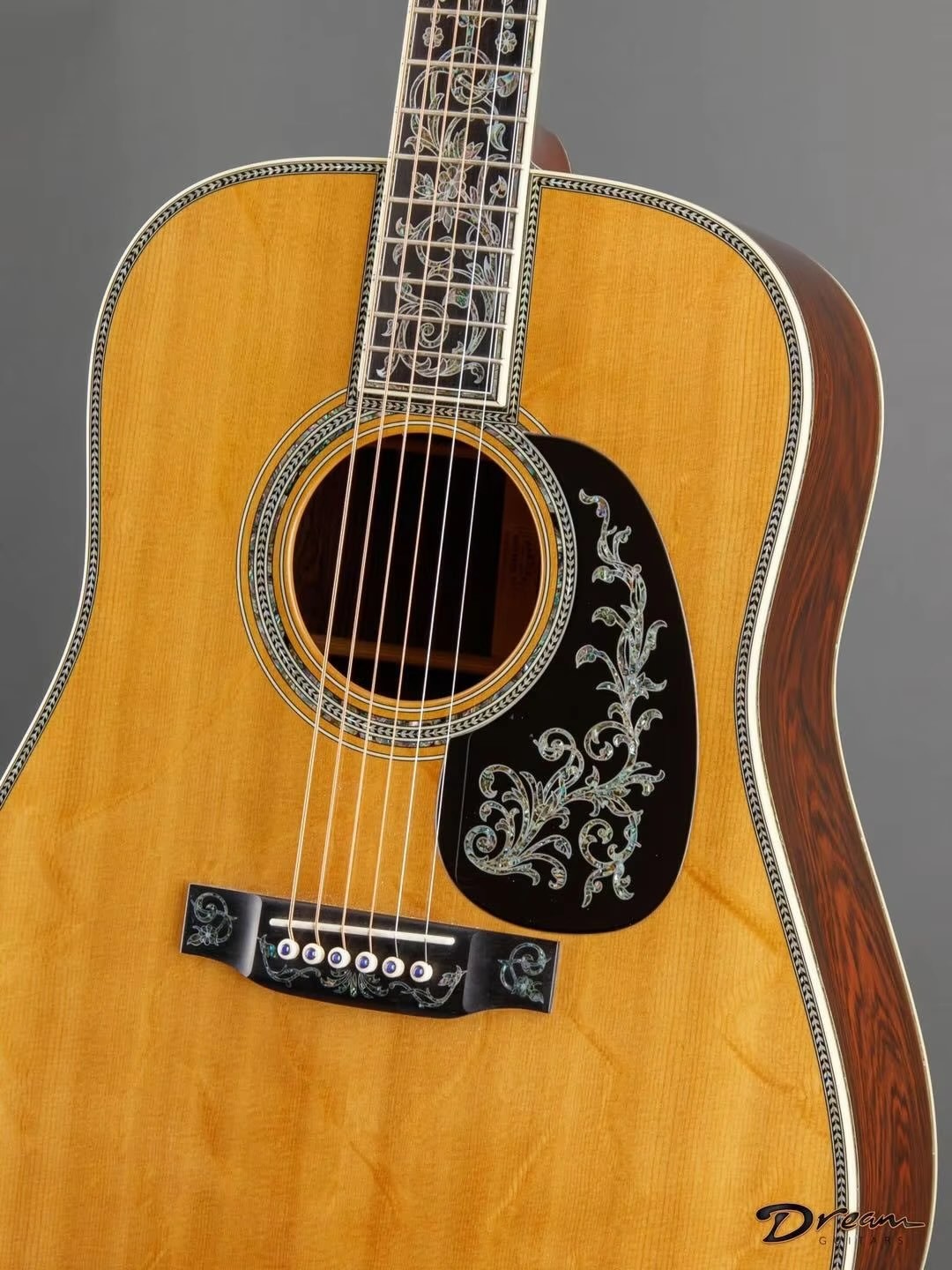Custom CFMIV 50th Anniversary D-50AA Limited-Edition Dreadnought Acoustic Guitar Natural, Martin Style Solid Wood Guitar