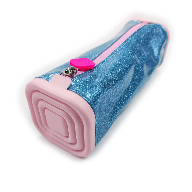 BPA FREE Silicone Pencil Case Large Capacity Office School Stationery Organizer Makeup Bag Pencil Pouch For Boys Girls