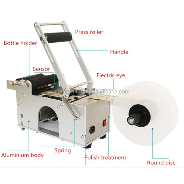 Widely Used Round Bottle Labeling Machine