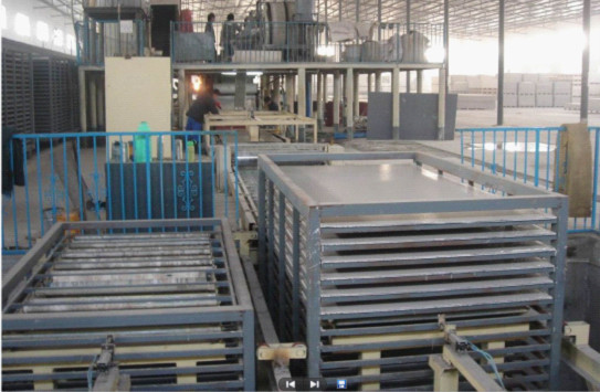 Light Weight EPS Sandwich Panel Machine , Magnesium Oxide Board Manufacturing Process Line