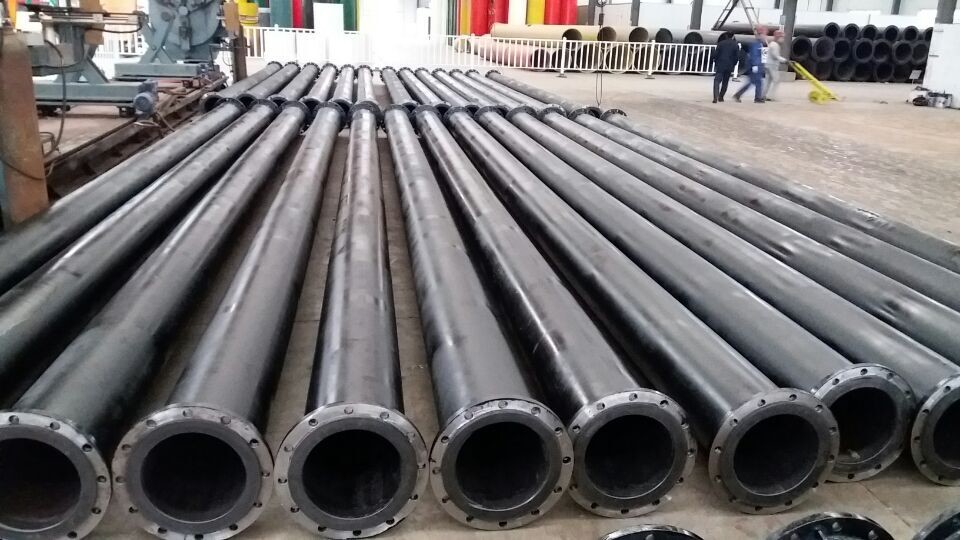 Wear Resistant UHMWPE Pipes With Flanges Accessories
