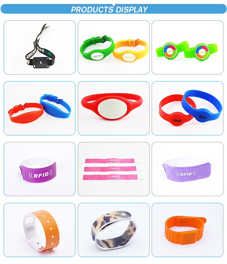 Programmable Silicone ntag213 wrist band RFID NFC Bracelet