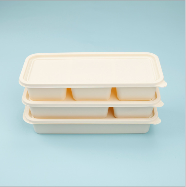 Cornstarch Degradable Takeaway Disposable Bento Box
