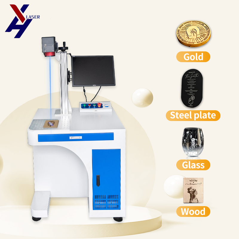 20W 30W 50W 100W Cabinet Fiber Laser Marking Machine for Jewelry Gold Stainless Steel Aluminium