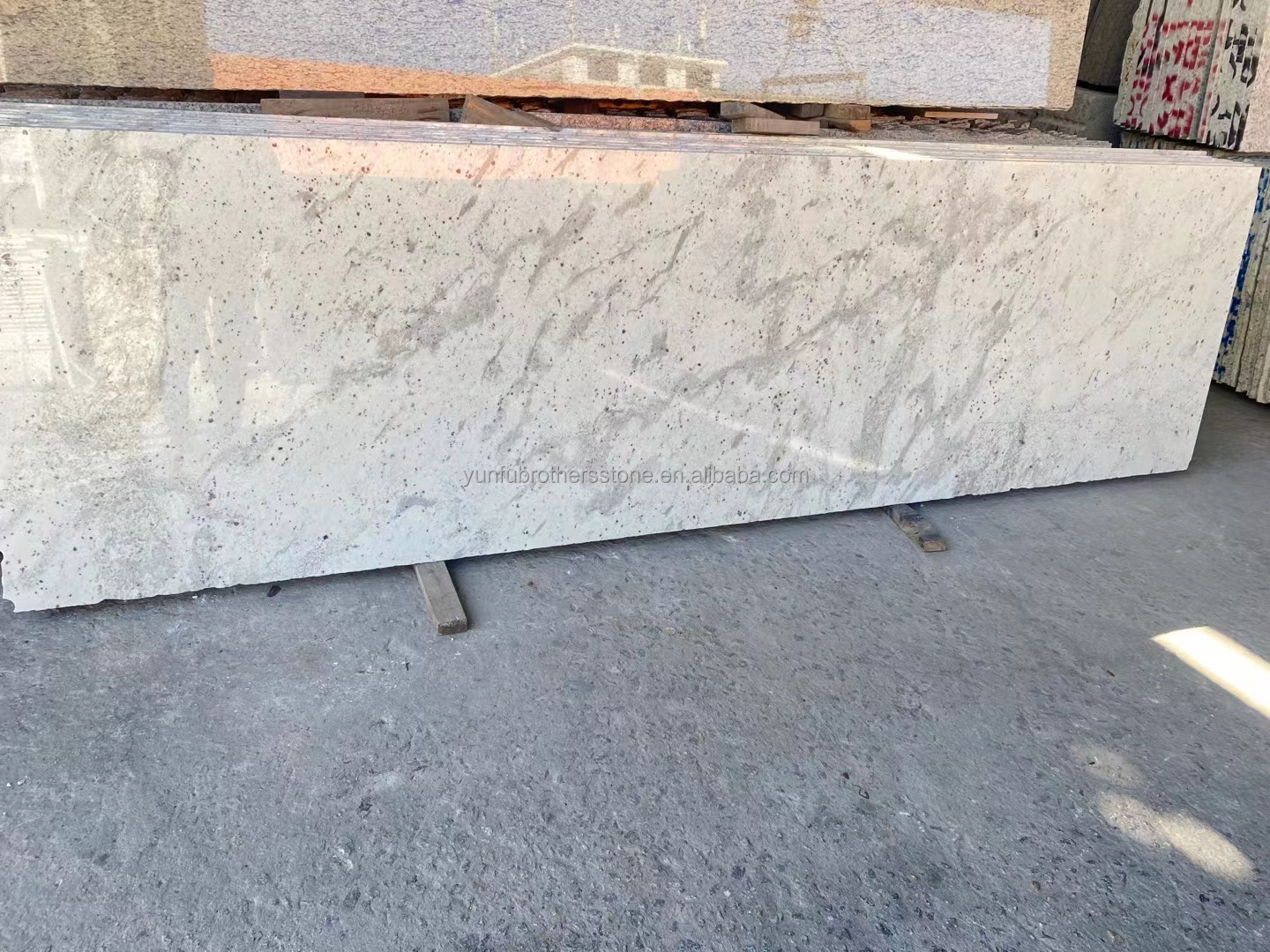 Top-Grade Andromeda White Granite Polished Slab for Residential Projects