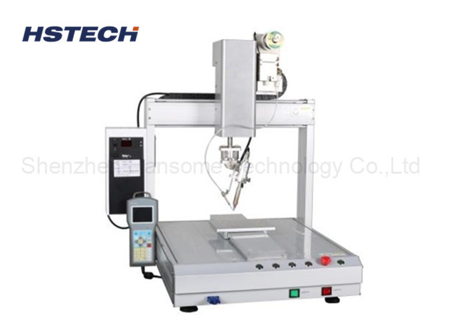 Single Station Desktop Automated Soldering Machine 0.6~1.0mm Solder Wire Processing Date 1