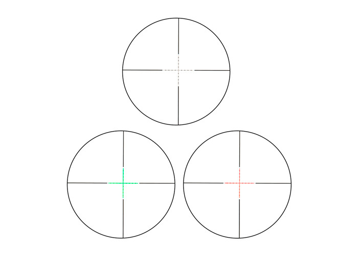 30mm Tube Lighted Reticle Crossbow Scopes , Tactical Long Range Scopes Green Coating