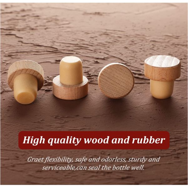 Custom T-shaped Reusable Wine Corks for Wine Stoppers Acceptable Customer's Logo