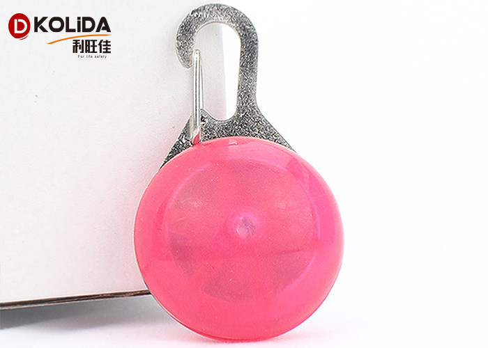 Glowing Clip-on Pet Dog Cat Puppy LED Safety Flashing Light Collar Blinker Circular Pendant