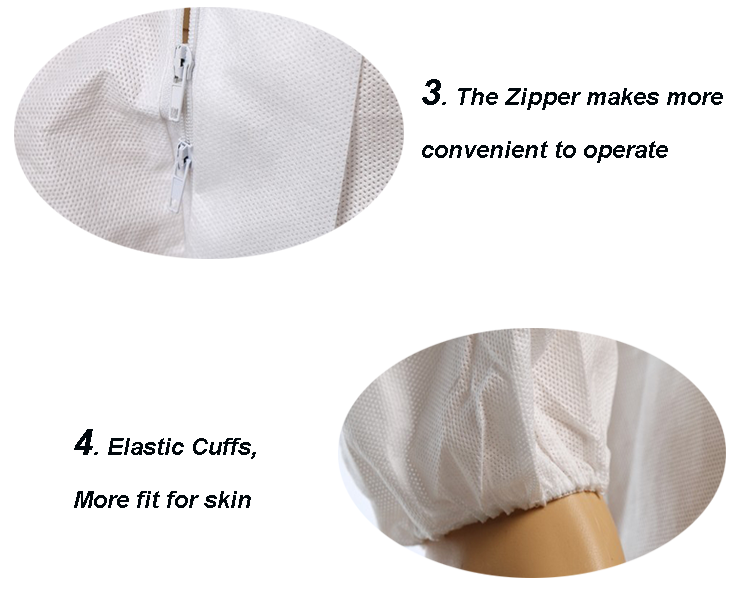 Nonwoven SMS Waterproof Coverall/Disposable Protective Workwear