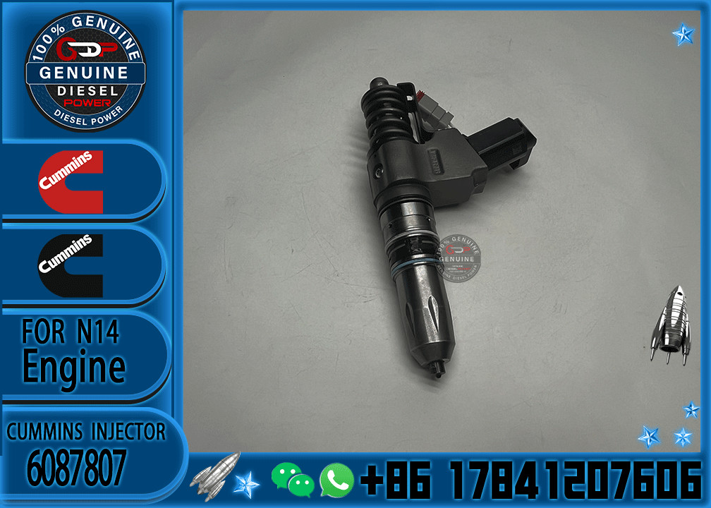 QSN14 N14 Engine Fuel Injector 3411381 6087807 3411385 3087560 For Cummins Injector