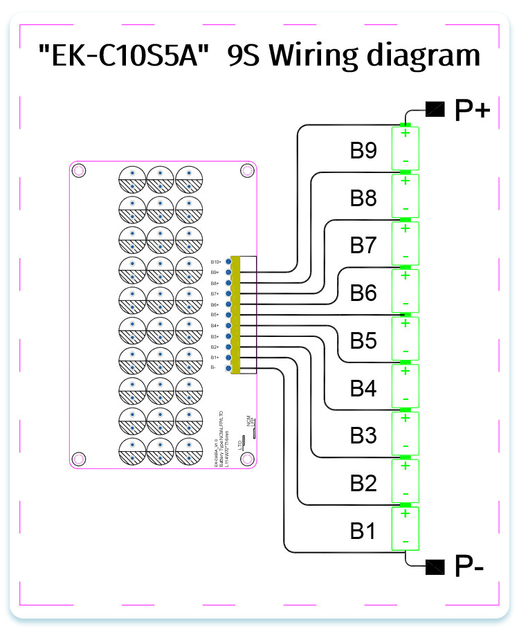 Battery Cells Equalizer 8S 9S 10S 5A Active Balancer Lifepo4/Lithium/Lipo/LTO Battery BMS for Electric bicycle