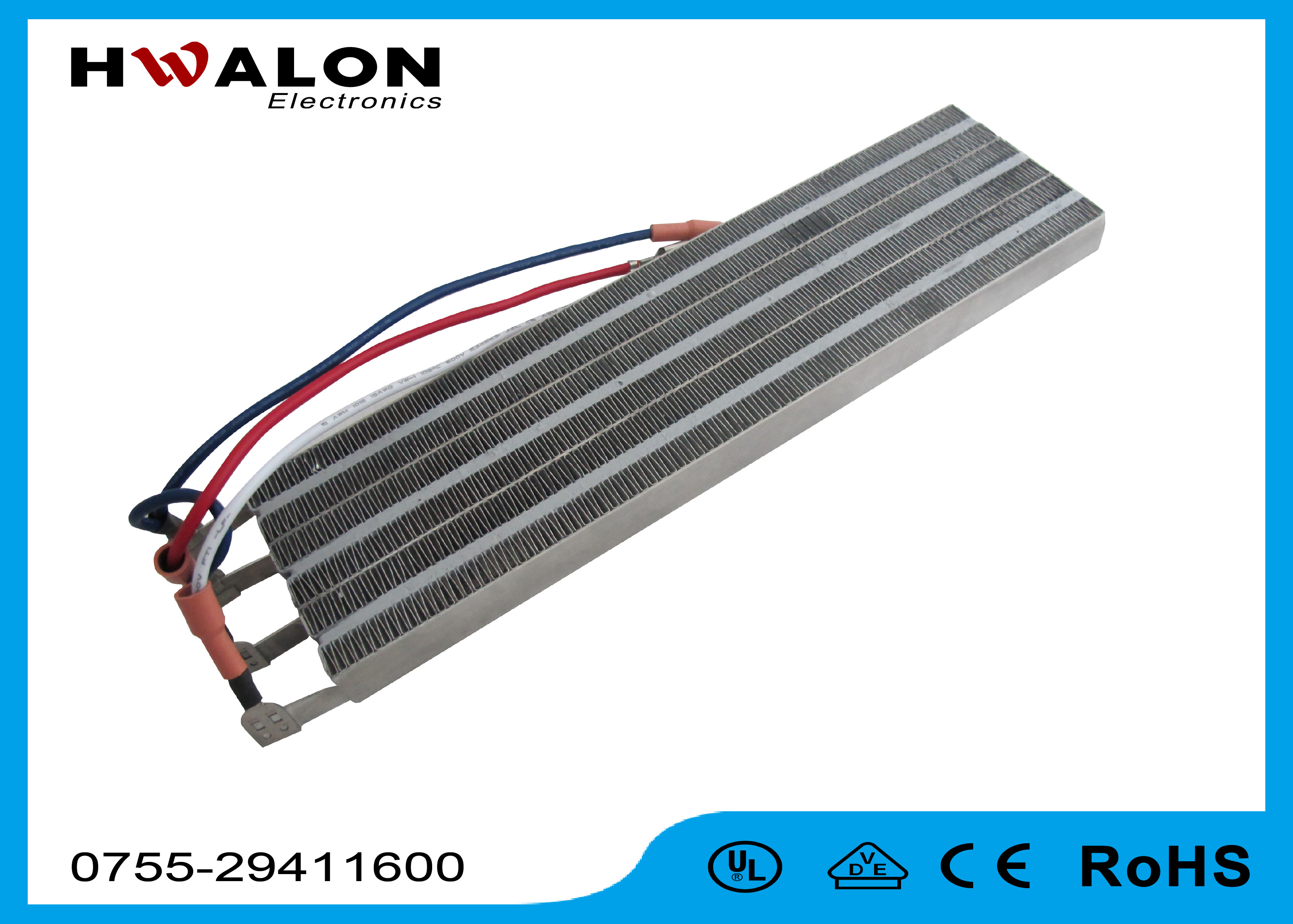 Resistor Element Ceramic PTC Heater 100W-2000W For Electric Car / Hot Glue Gun