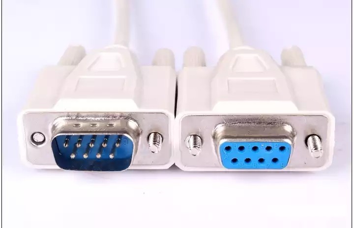 7ft Serial RS232 RJ45 Cable Db9 Male To Db9 Female White Black Color