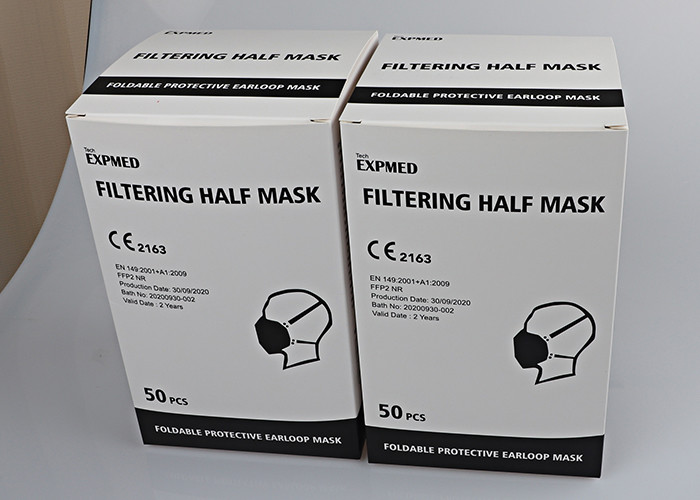 Breathable Outdoors Dust Face Mask , 3ply / 4ply Dust Mask With Filter