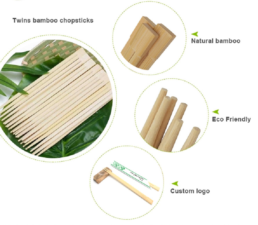 Bamboo Chopsticks Disposable Food Safety Chopstick Paper Wrapped Bamboo Chopsticks