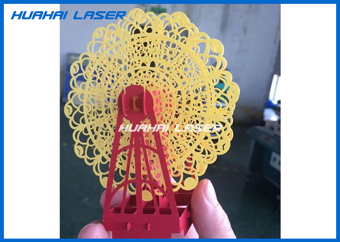 150W 3D Dynamic CO2 Laser Marking Machine For Invitation Card Shoes Soles Leather