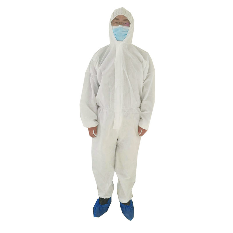 Disease Protection Disposable Chemical Coveralls Bunny Type PPE Breathable White