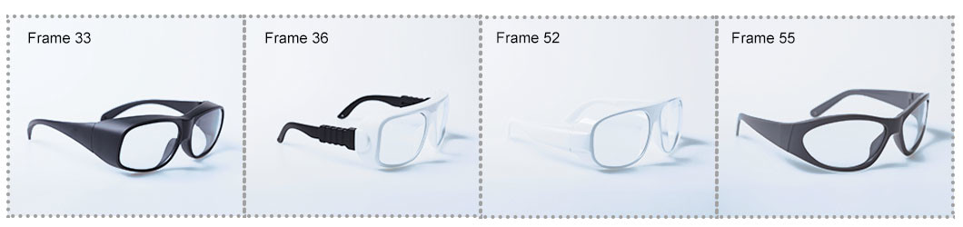 CE EN207 Er Laser Safety Glasses , 2700-3000nm OD6+ Laser Protective Goggles