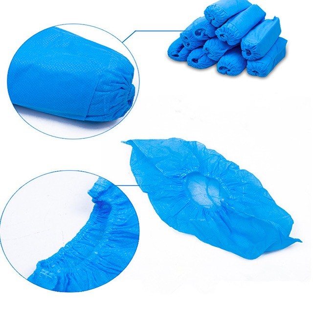 Full Elastic Disposable Polypropylene Shoe Covers Environmental Friendly