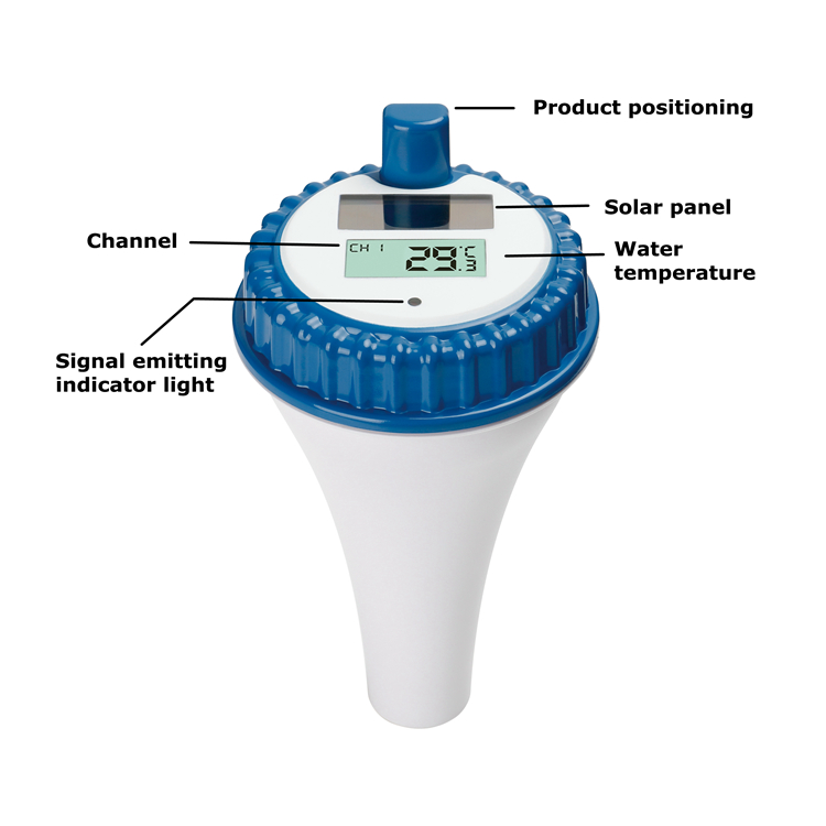 OEM, ODM, OBM Outdoor Swimming Pool Spa Fish Pond Wireless Water Thermometer Accurate Digital Display