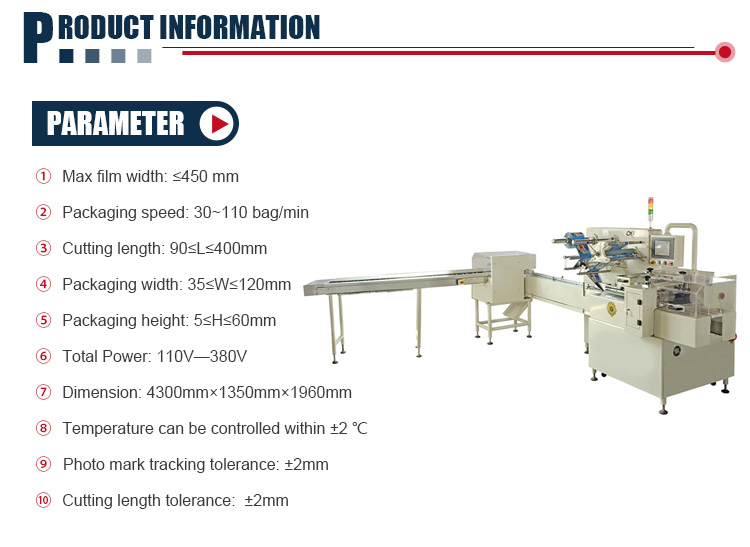 Single-Row On-Edge Snack Packing Seal Machine Film Pouch Bag Packing Machine