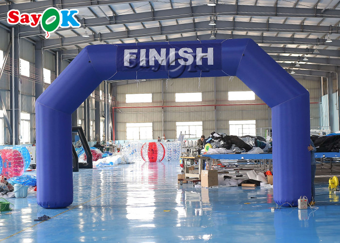 Inflatable Race Arch 210D 6m 20ft Blue Giant Inflatable Arch Start Finish Line