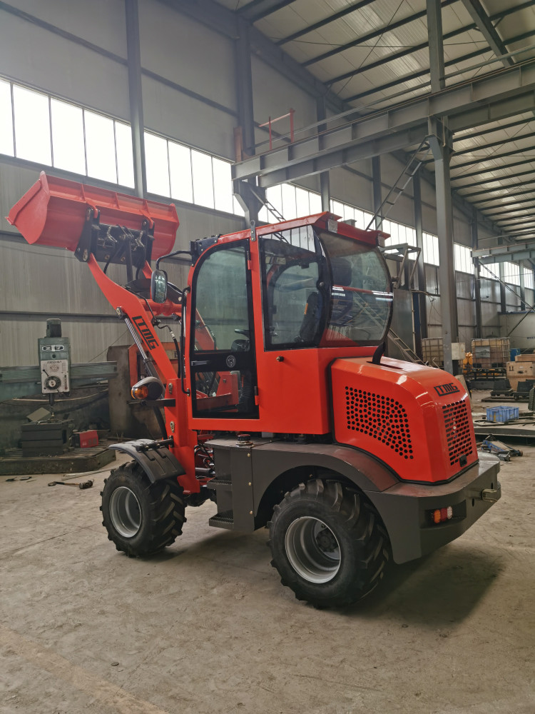 Multi-attachment 0.8 ton compact articulated front bucket wheel loader
