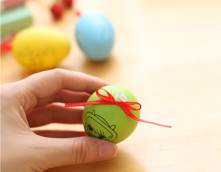 Assorted colors Plastic Easter eggs Gachapon Eggs surprise eggs Gacha Ball With 4 Colours Water Color Pen for kids DIY
