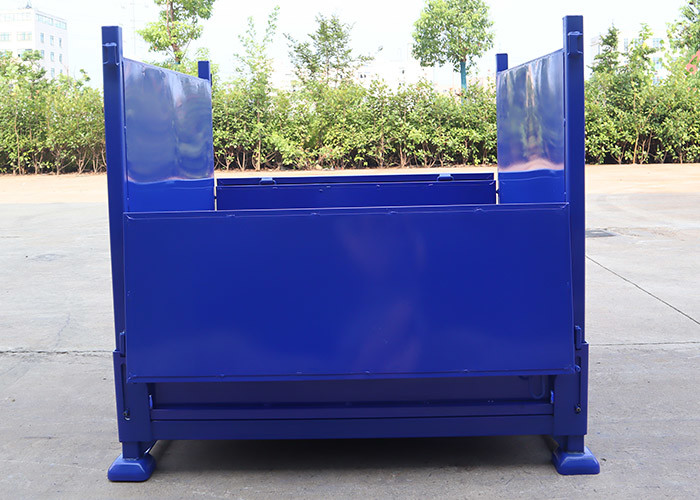 OEM Storage Stillage Box Metal Pallet Container Powder Coated Finish