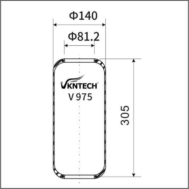 W01-095-0439 Bus Air Bag 975N Gas Filled Trailer Air Springs 6453741 VKNTECH V975