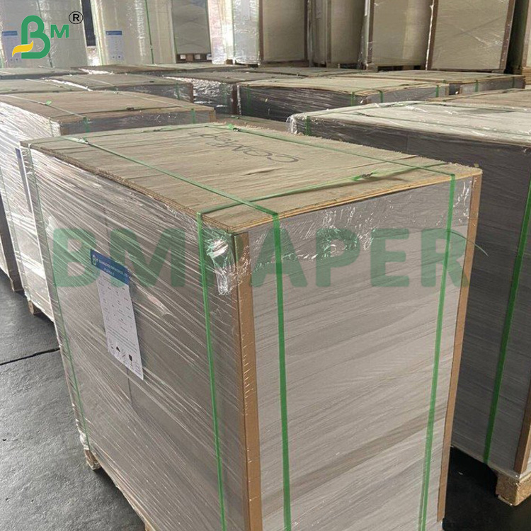 2mm Uncoated Grey Chipboard Recycled Pulp Book Binding Board 70 * 110cm