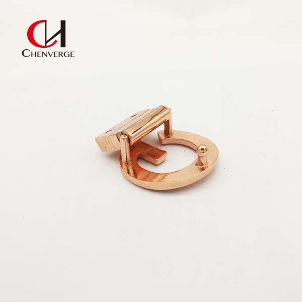 Practical Antirust Reversible Belt Buckle Lightweight Rose Gold Color