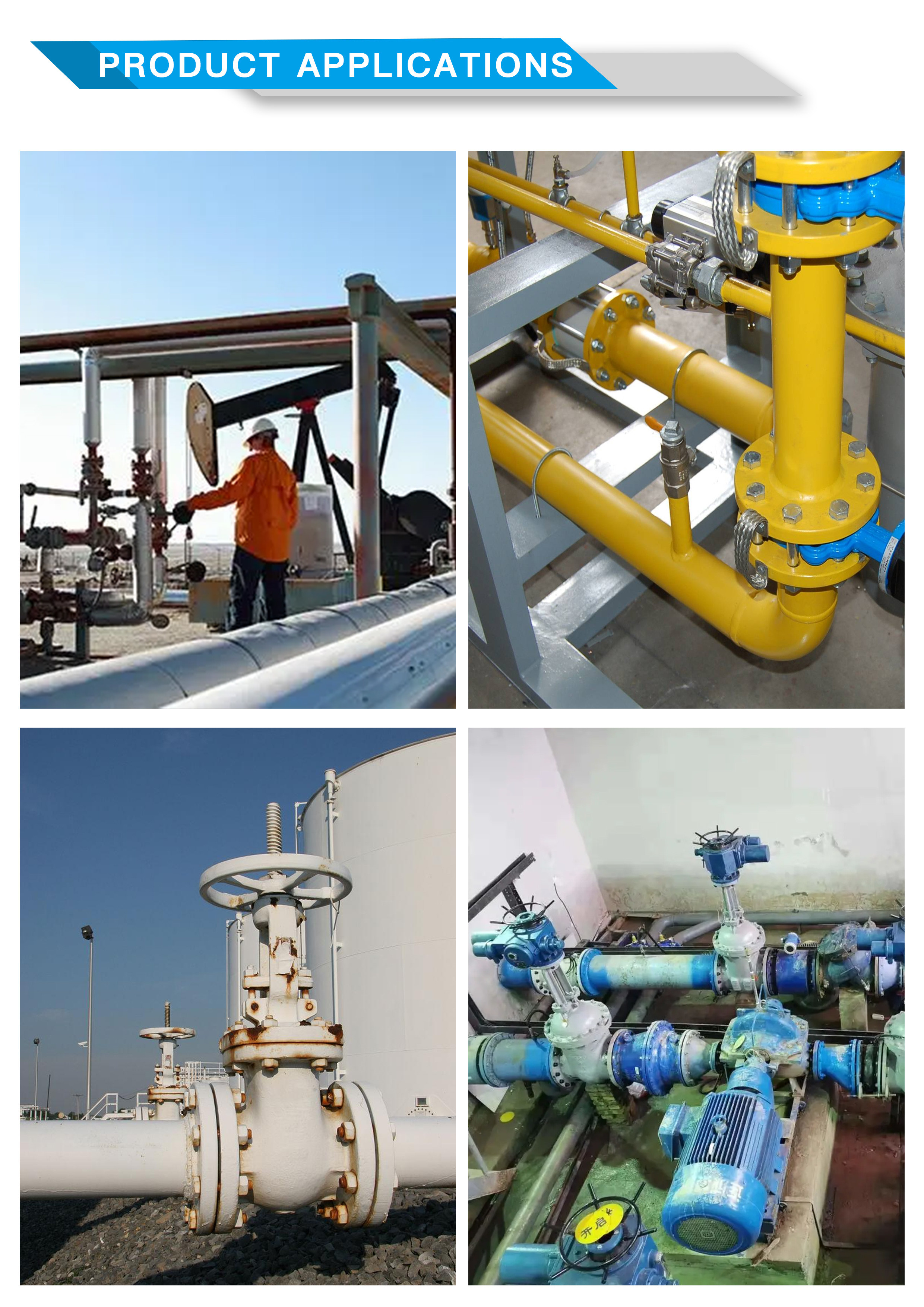 High Performance Flanged Gate Valve For Industrial With Ram Or Wedge Shaped Disc