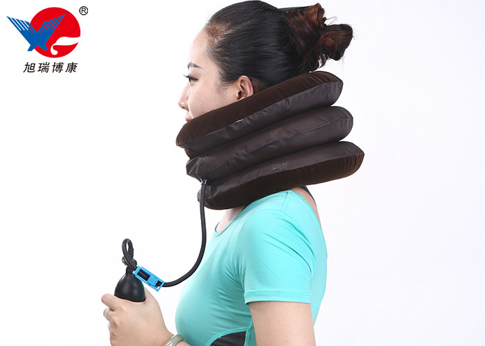 Easy To Wear Inflatable Air Pump Traction Neck Brace Cervical Traction Device