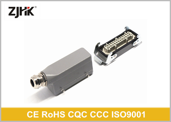 H24B SE 4B PG21 Heavy Duty 24 Pin Connector For Hot Runner Temper Controller 09300241520