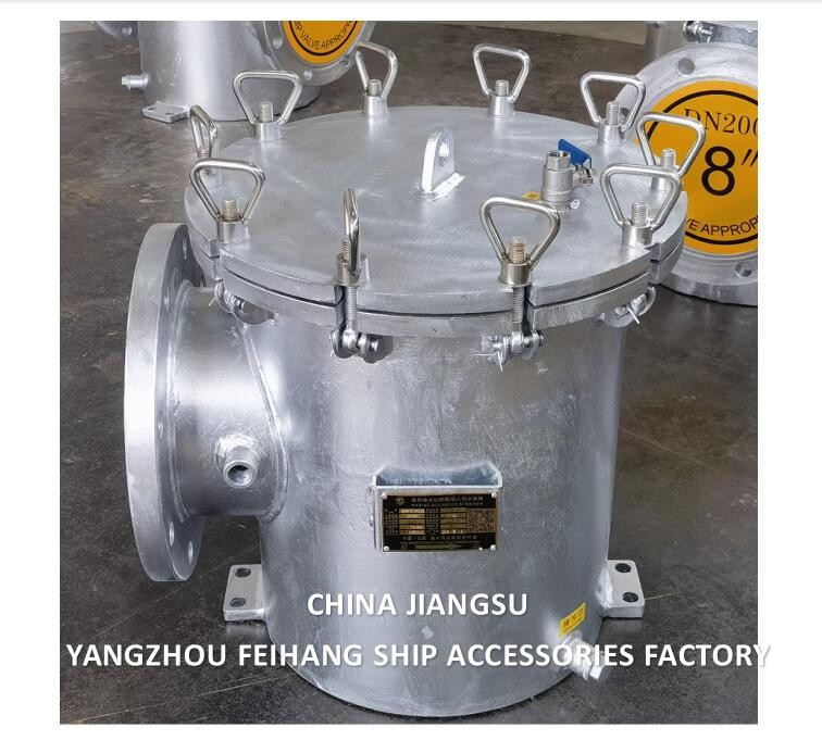 Main Engine Sea Water Strainer Szie-8"-Dn200 Carbon Steel Body Stainless Steel Filter