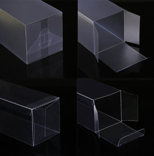 PVC / PET Transparent Plastic Box , Heat Seal Frosted PVC Box With Auto Lock