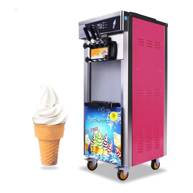 Ice Cream Machine R22 Factory Supply Making Commercial Home 25L H Frozen Marketing Steel Key Stainless Power Engine Milk Food