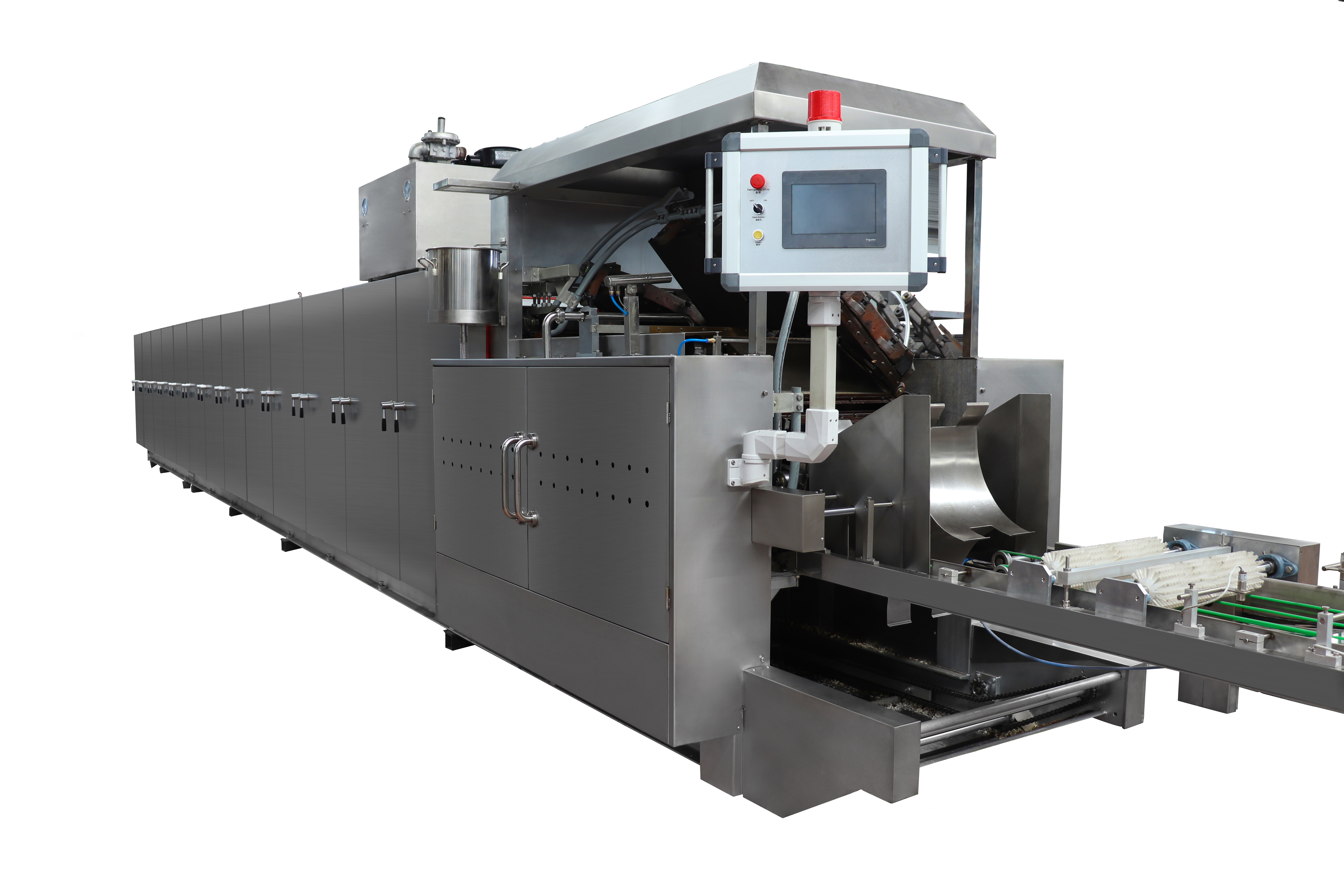 High Accuracy 150kg/H Enrobing Chocolate Wafer Making Machine