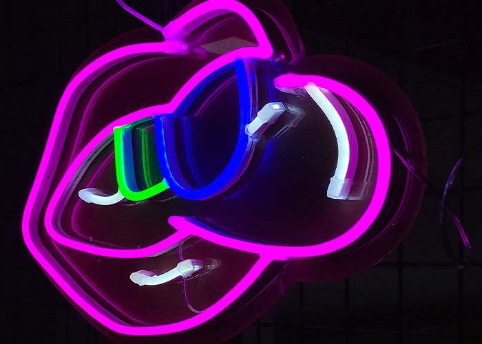 Custom neon sign fashion trend spectacles store shopping mall magnificent displays of illuminated signs
