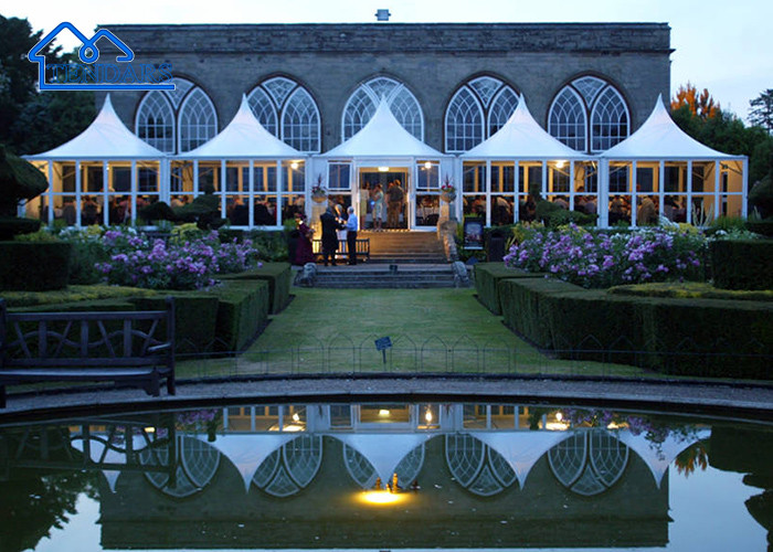 Easy To Install Luxury Aluminum Glass Pagoda Tent For Parties, Restaurant,Booth Etc